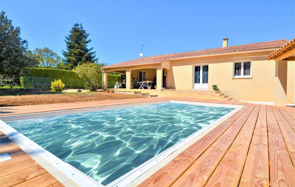Maison de vacances10 pers piscine au calme 4 Etoiles Saint-Laurent-la-Vernède Extérieur photo